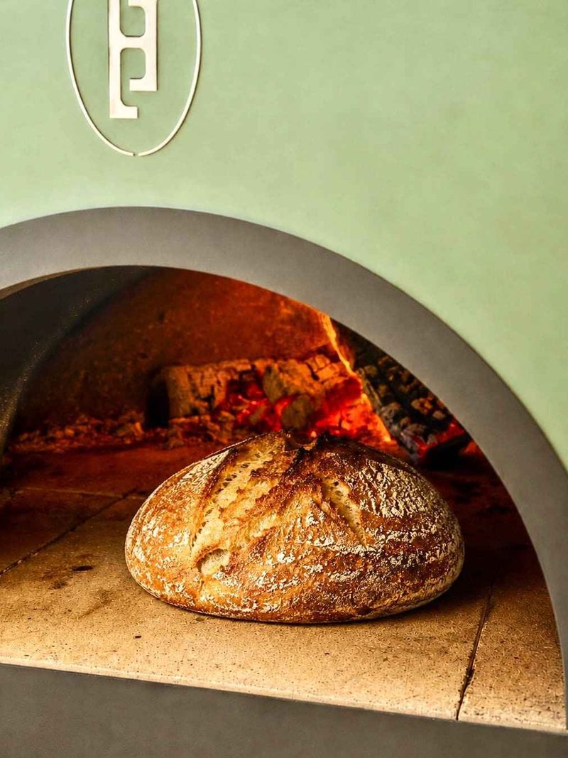 Sourdough loaf baked in Le Flambeur